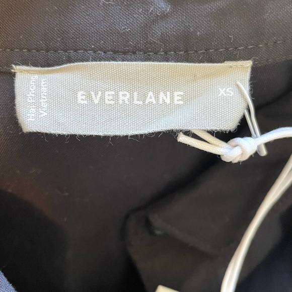 Everlane The Field Button Down Dress In Black Size XS New - Picture 13 of 14